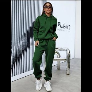Emerald Green Hoodie Set